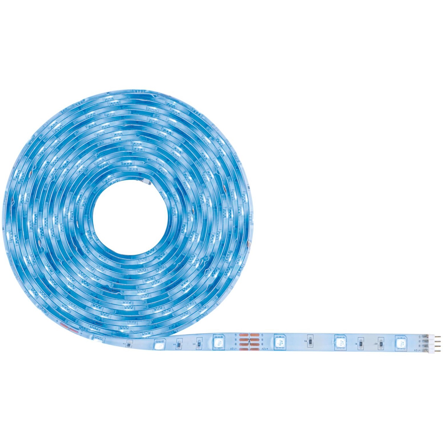 Paulmann LED-Strip RGBW SimpLED 5m, aufgerollt. Flexibler LED Streifen für Smart Home Beleuchtung.