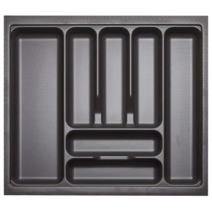 SOTECH Orga-Box I Besteckeinsatz Lavagrau 600 mm Höhe 55 mm Für Blum Tandembox und ModernBox