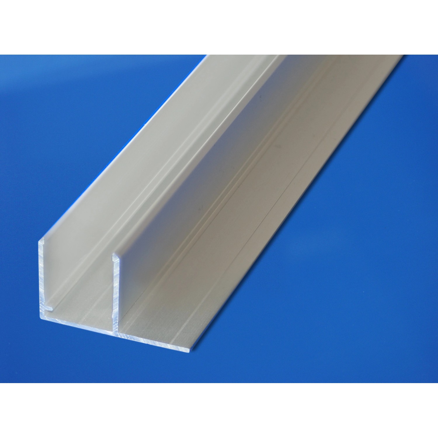 Alu-U-Profil, 16 mm, Easy-Click, 2,5 m, für Kunststoffbedachung & Hohlkammerpaneele.