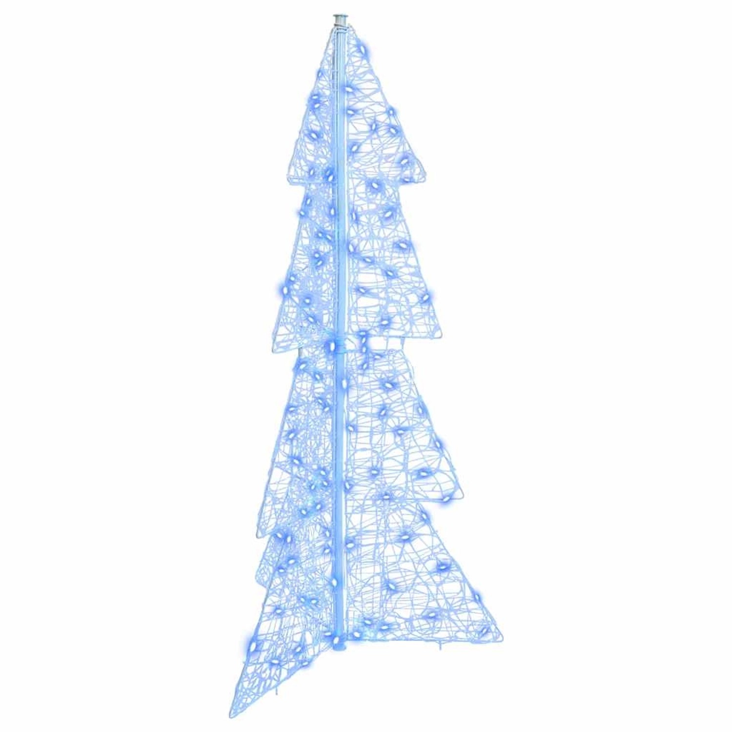 vidaXL Weihnachtsbaum mit 100 LEDs Blau 120 cm Acryl 42019204