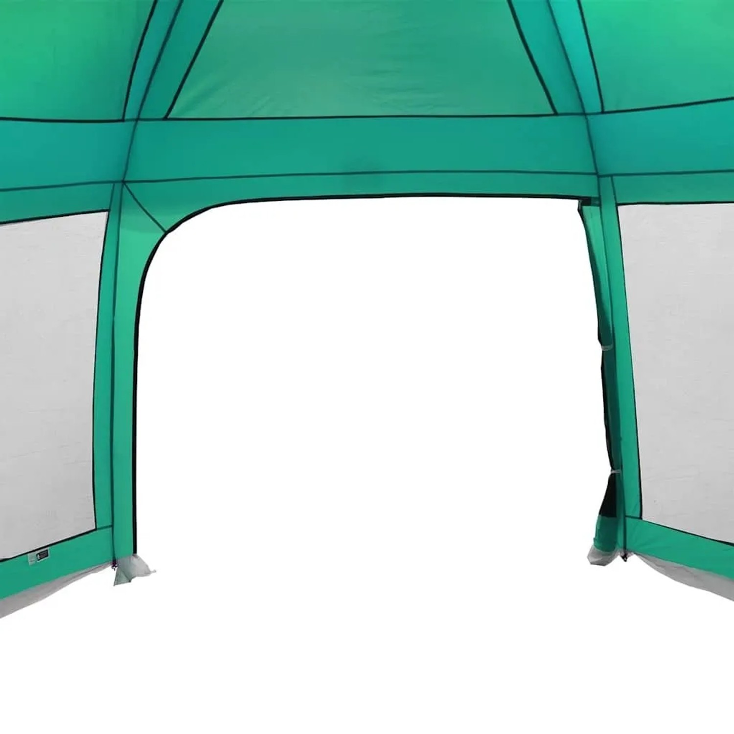vidaXL Poolzelt mit Abnehmbarem Überzelt Netzwänden Meergrün 618x532cm 4100629_8