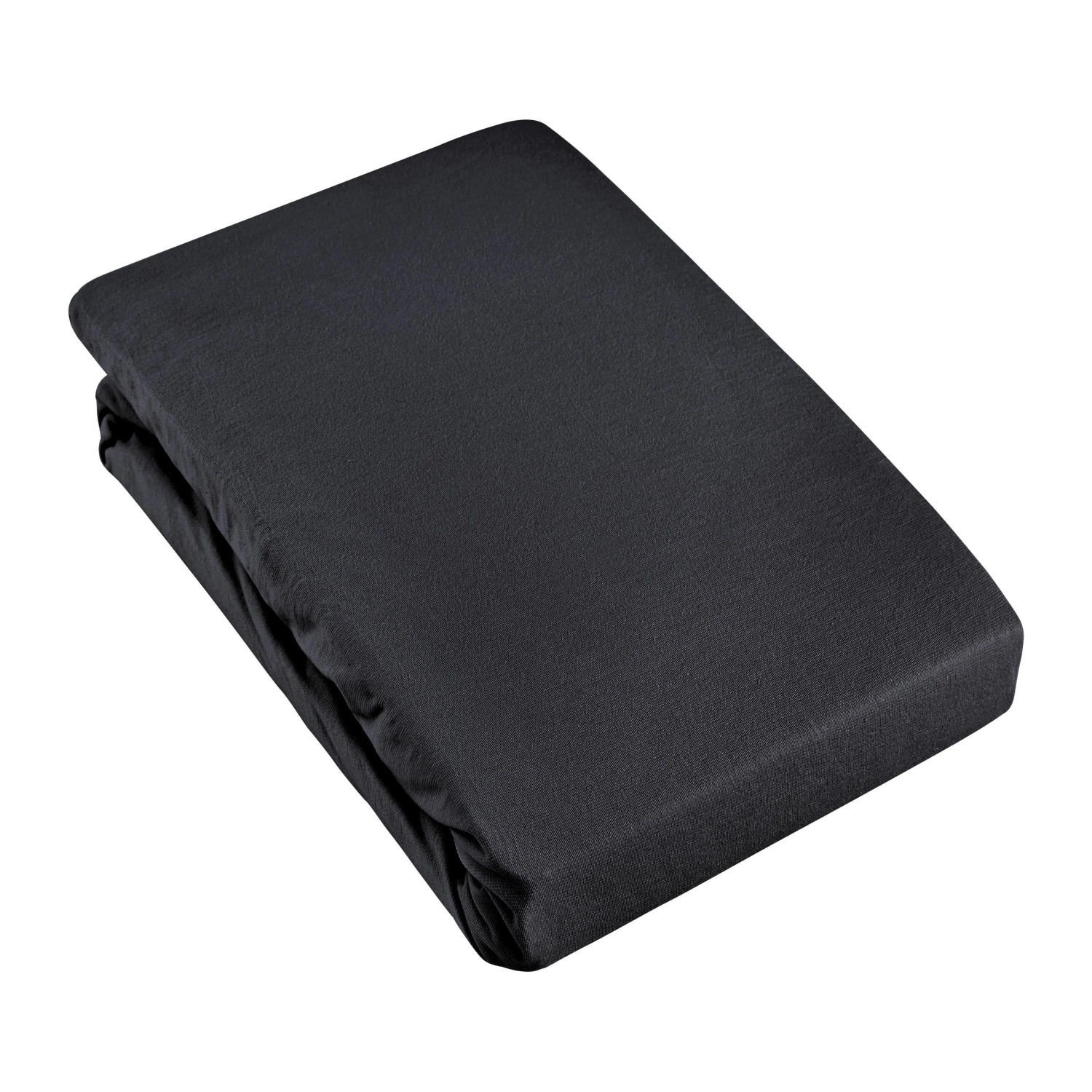 Modern Living Spannleintuch Basic Schwarz ca. 90-100x200cm