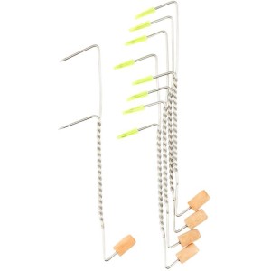 Westline Räucherhaken, 5 Stück, zum Aufhängen von Fisch und Fleisch im Räucherofen.