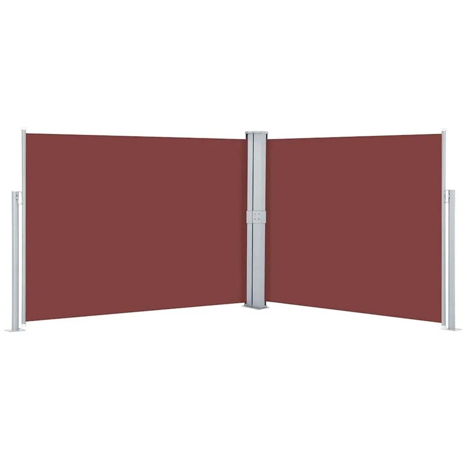 vidaXL Ausziehbare Seitenmarkise Braun 140 x 1000 cm 48487