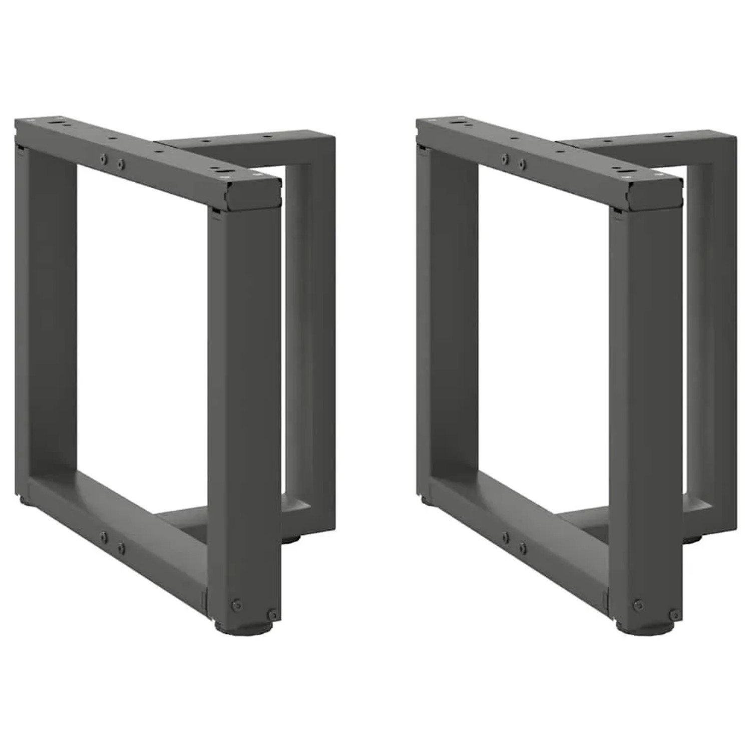 vidaXL Couchtischbeine T-Form 2 Stk Anthrazit 50x25x42-43 cm Stahl 4013030 günstig online kaufen