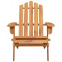 Adirondack-Gartenstuhl aus massivem Akazienholz mit Naturöl-Finish, klappbar, für Garten & Terrasse.