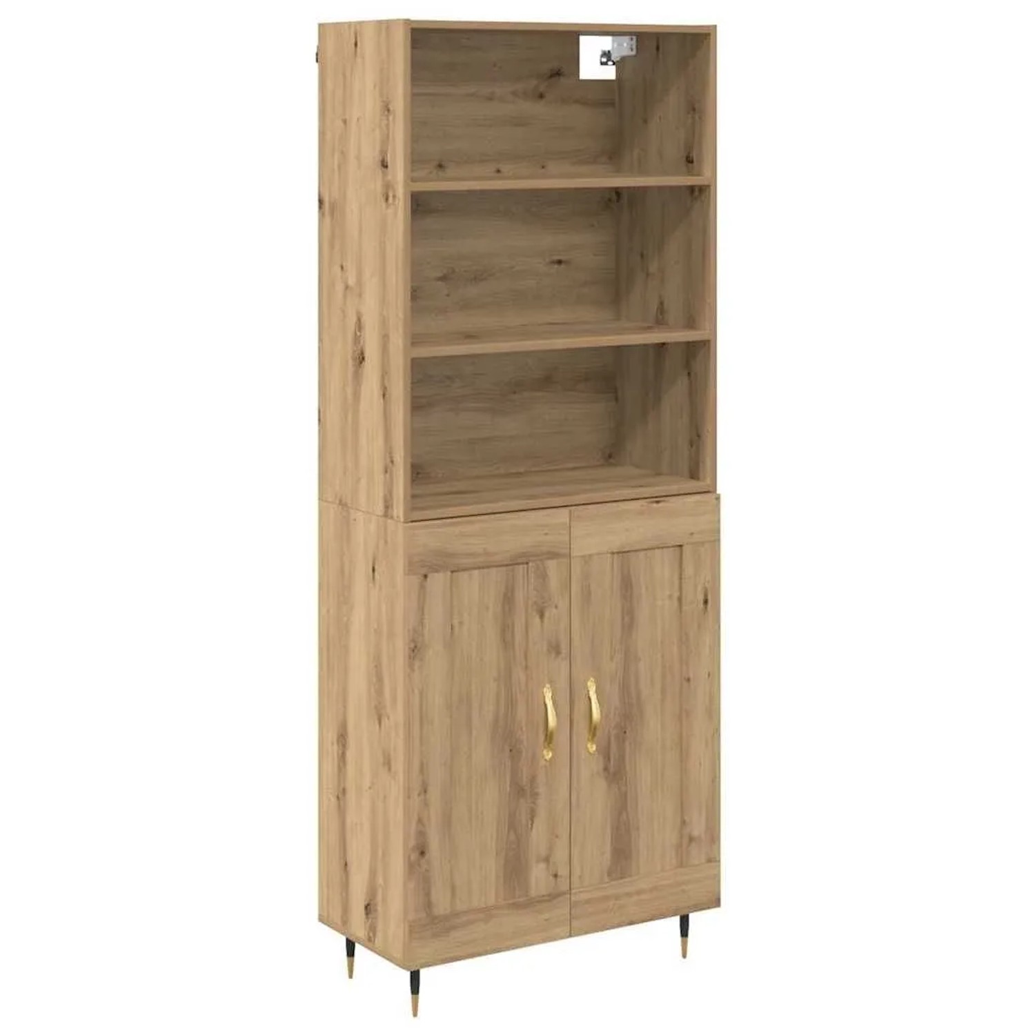 vidaXL Highboard Artisan-Eiche 69,5 x 34 x 180 cm Holzwerkstoff 3415956 günstig online kaufen