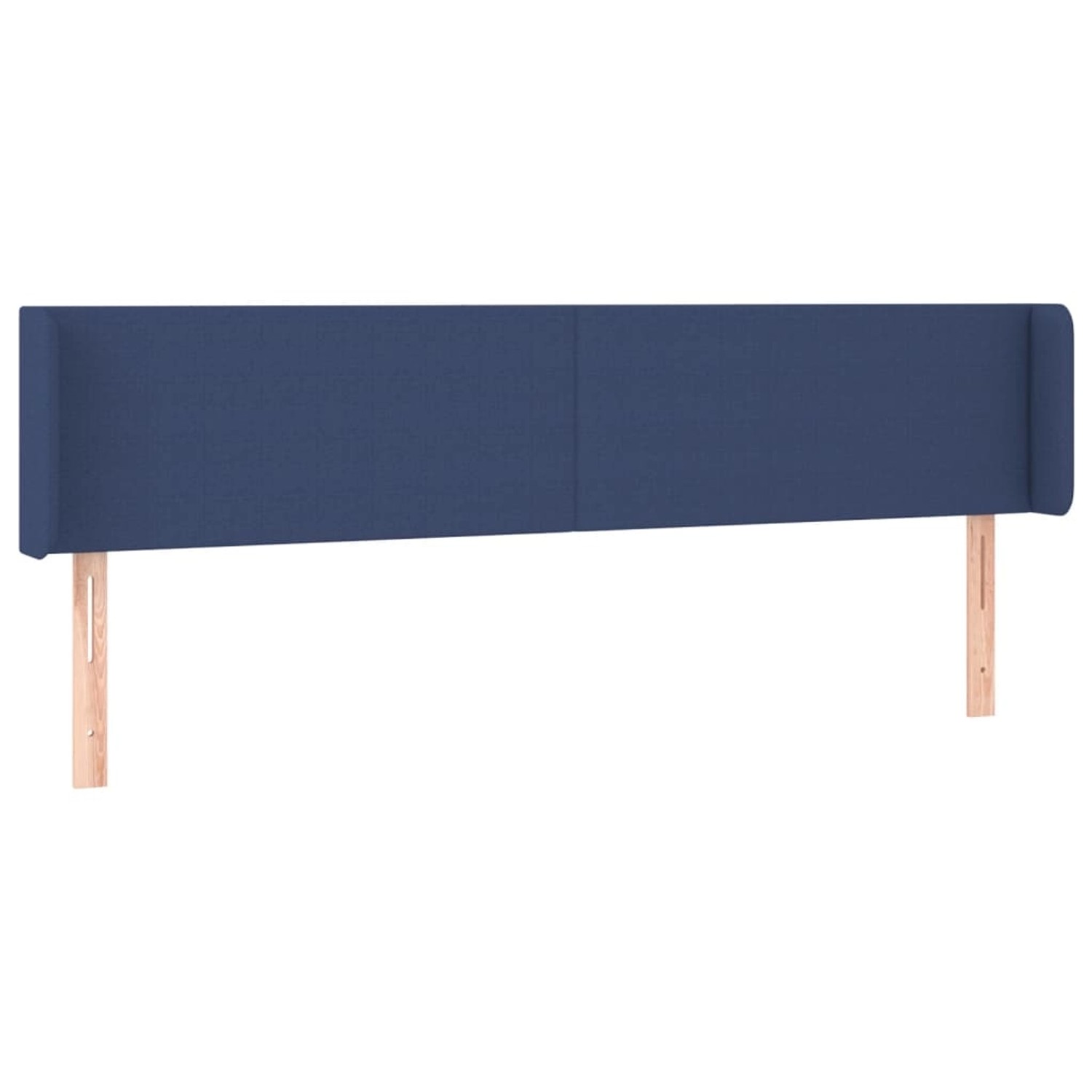 vidaXL LED Kopfteil Blau 203x16x78/88 cm Stoff 3122984