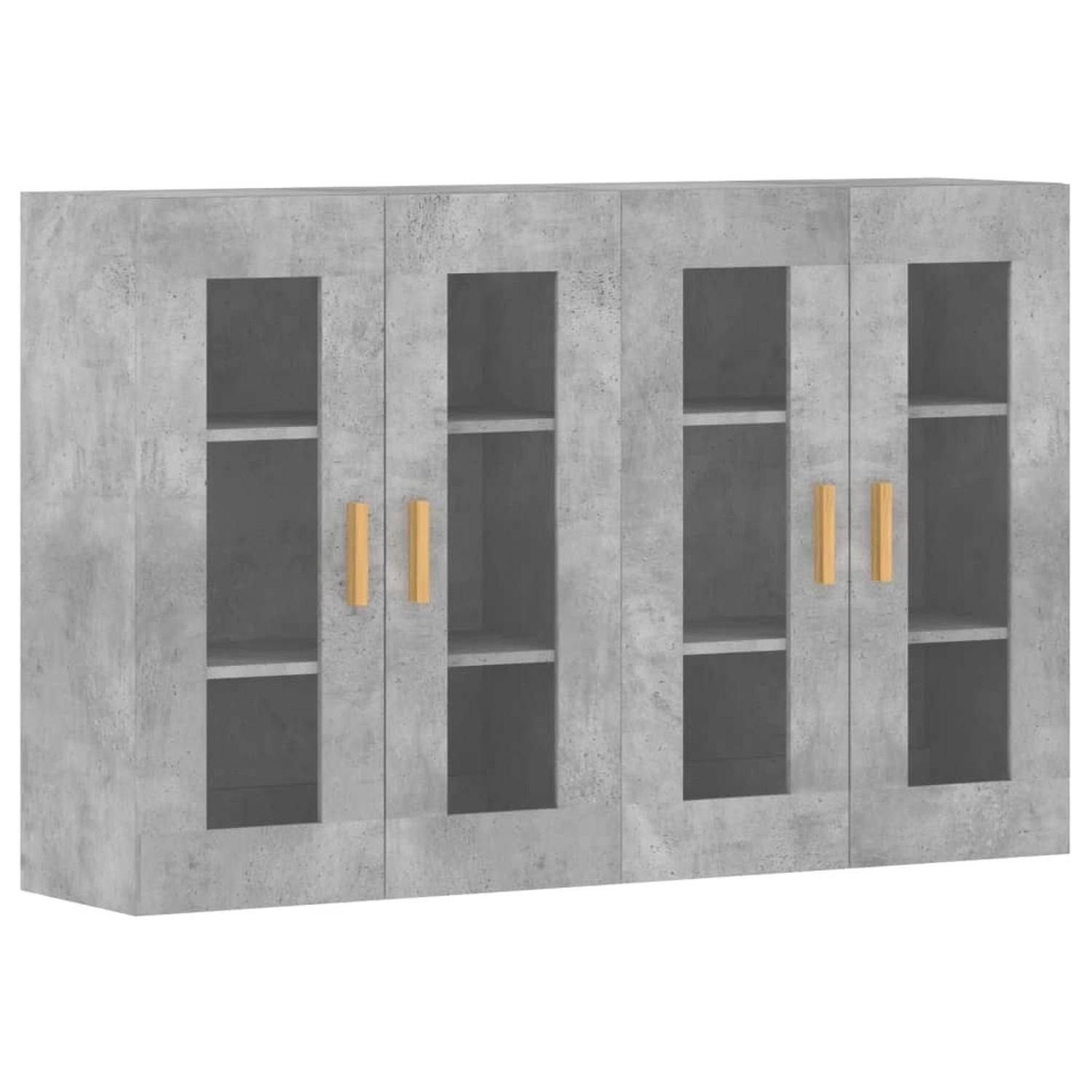 vidaXL Wandschränke 2 Stk Betongrau Holzwerkstoff 3197900 günstig online kaufen