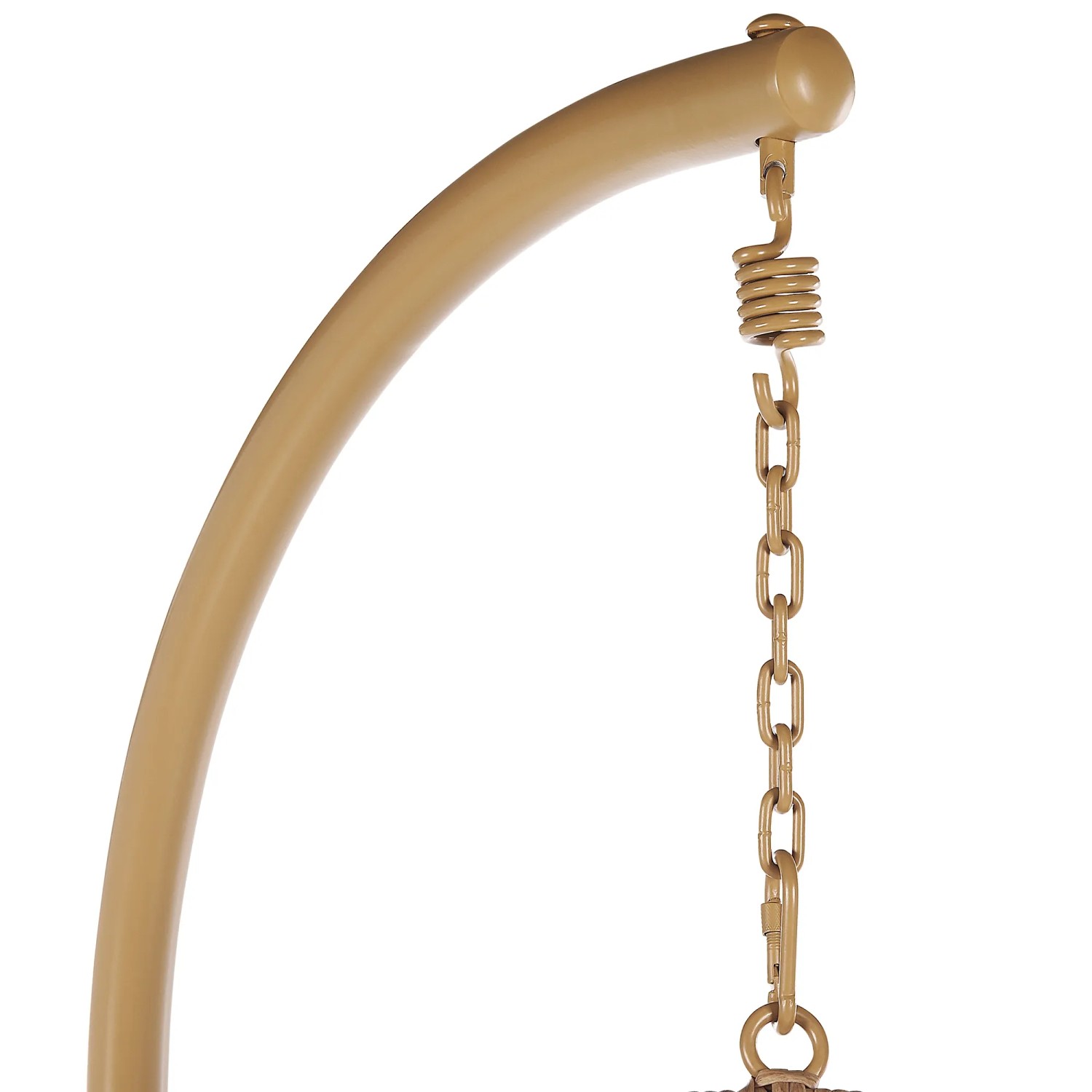 Detailaufnahme Hängesessel Gestell in Beige/Naturfarben von Beliani.