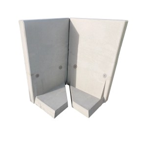 Diephaus L-Stein Ecke, bewehrt, grau, 90 Grad, 2-teilig, für Mauersysteme.