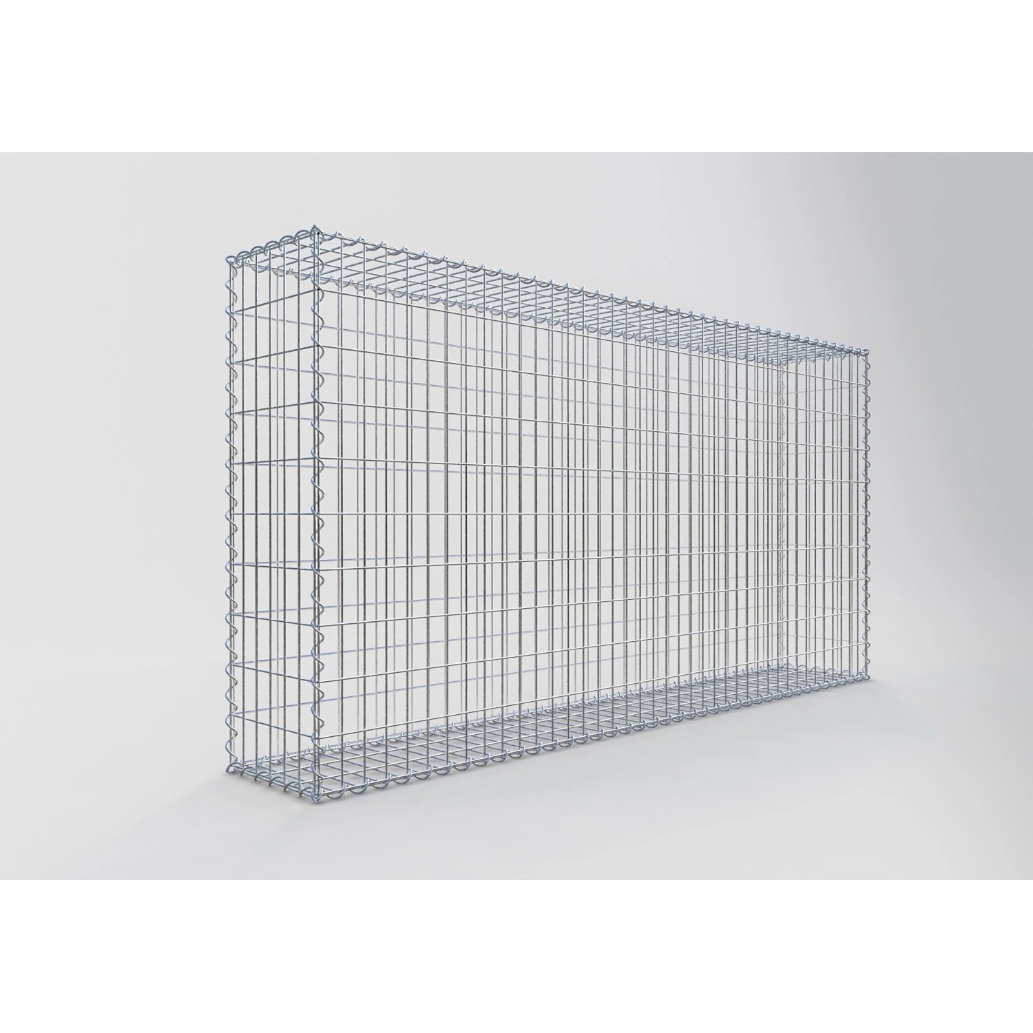 Gabiona Gabionenkorb, 100x200x30 cm, Maschenweite 5x10 cm, Drahtkorb für Einfassungen und Mauersysteme.