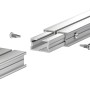 Terrassen Unterkonstruktion aus Aluminiumprofil, 4,5x2,3x200cm, mit Schrauben.