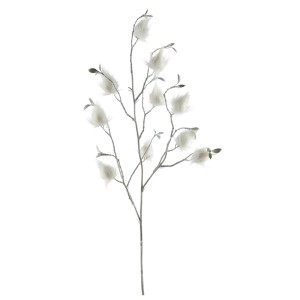 Mömax Kunstpflanze Dekozweig I Braun/Weiß ca. 76cm