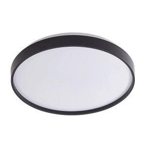 Lindby LED Smart Home Deckenlampe Mirren 10013319 Dimmbar Modern in Schwarz 1-flammig Wohnzimmerleuchte