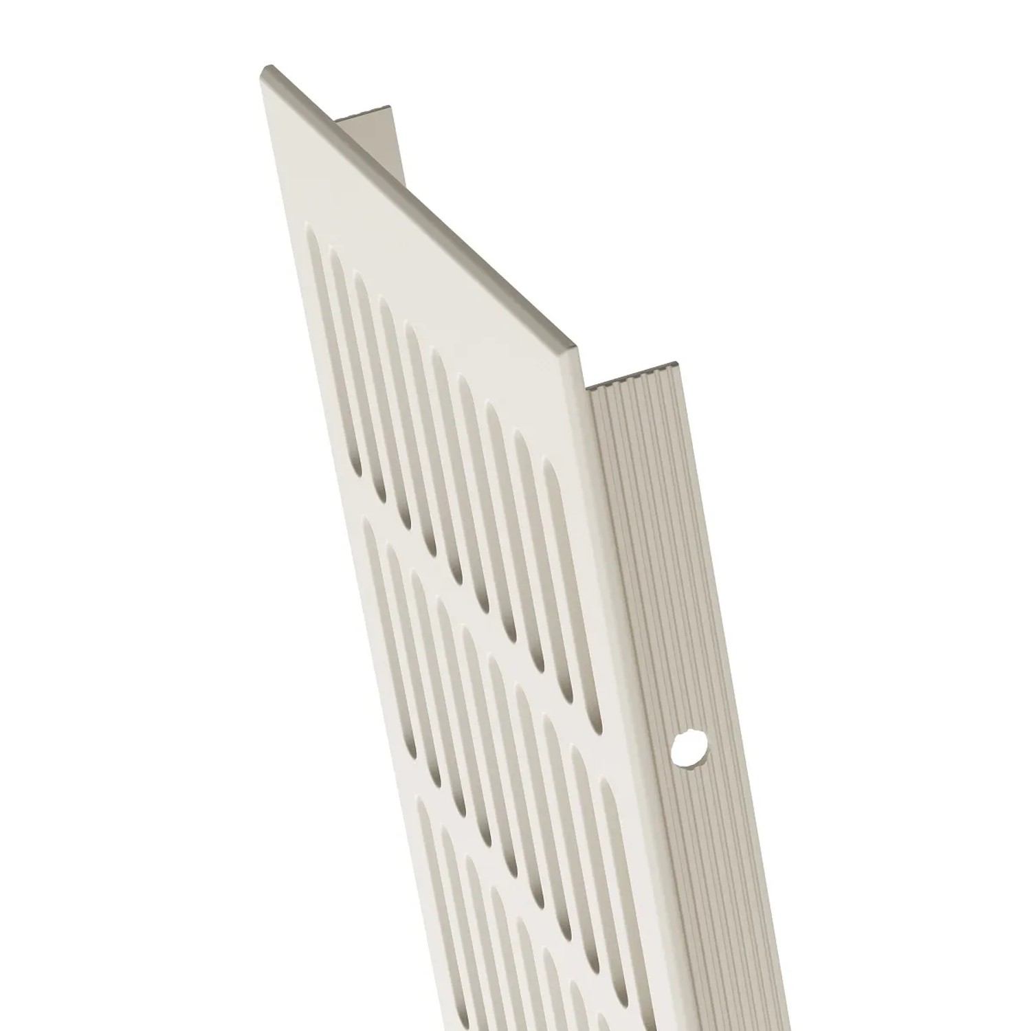 Lüftungsgitter Weiß 30x30 Cm Für Gas – Mit Dichtung, DN 100 Mm – Einfache Montage