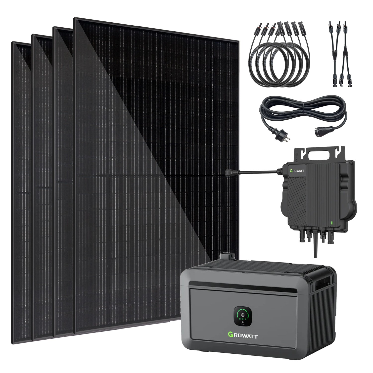 Vale Balkonkraftwerk Mini-PV 1720-GW8-A inkl. 2.048 Wh Solarspeicher