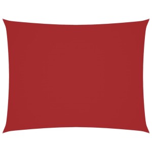 vidaXL Sonnensegel Oxford-Gewebe Rechteckig 4x6 m Rot 135657