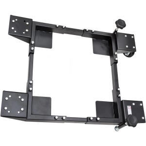 Holzmann UFE300 Fahreinrichtung aus Stahl, verstellbar für Werkstattmaschinen, mit Rädern und Feststellbremse.