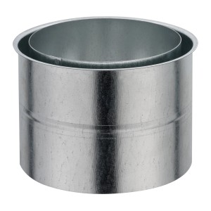 OBI Wandfutter Ø 150 mm aus Aluminium für Kamin- und Ofenrohre.
