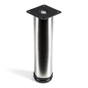 SOTECH Möbelfuß JIM Echt Edelstahl Gebürstet Ø50 mm Höhe 200 mm