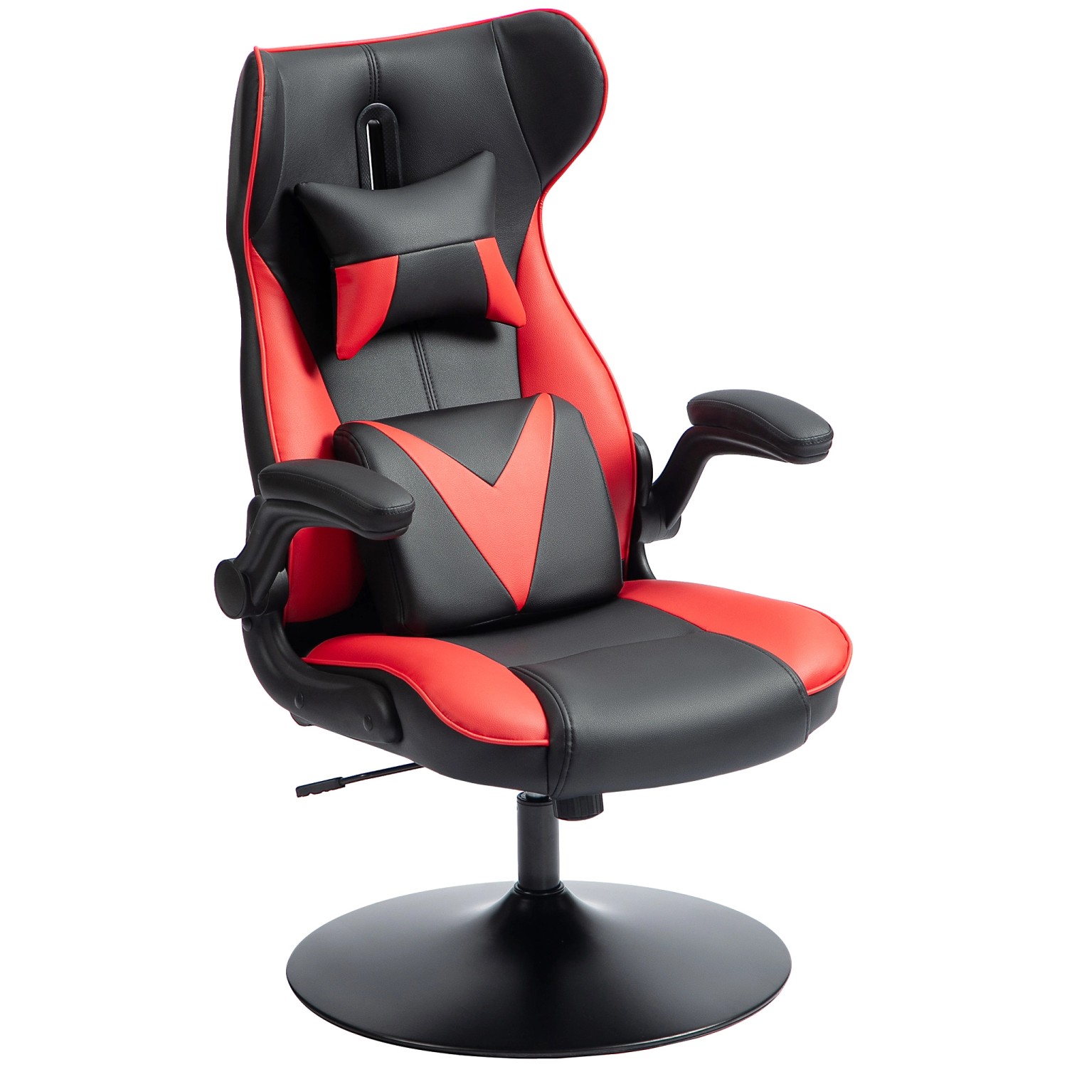 Vinsetto Gaming-Stuhl Kunststoff Metall Rot 67cm x 71cm x 112cm günstig online kaufen