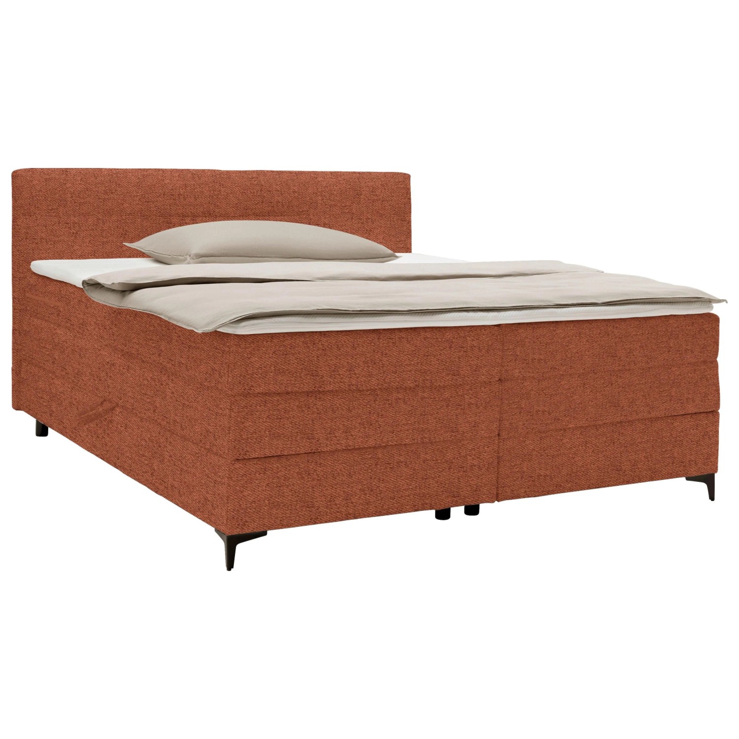 Mömax Boxspringbett Bari in Terracotta ca. 180x200cm