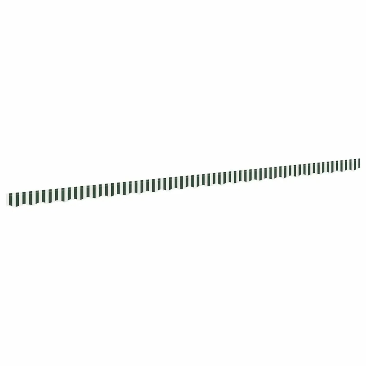 vidaXL Markisenvolant Grün und Weiß 580 x 20 cm Segeltuch 42000812