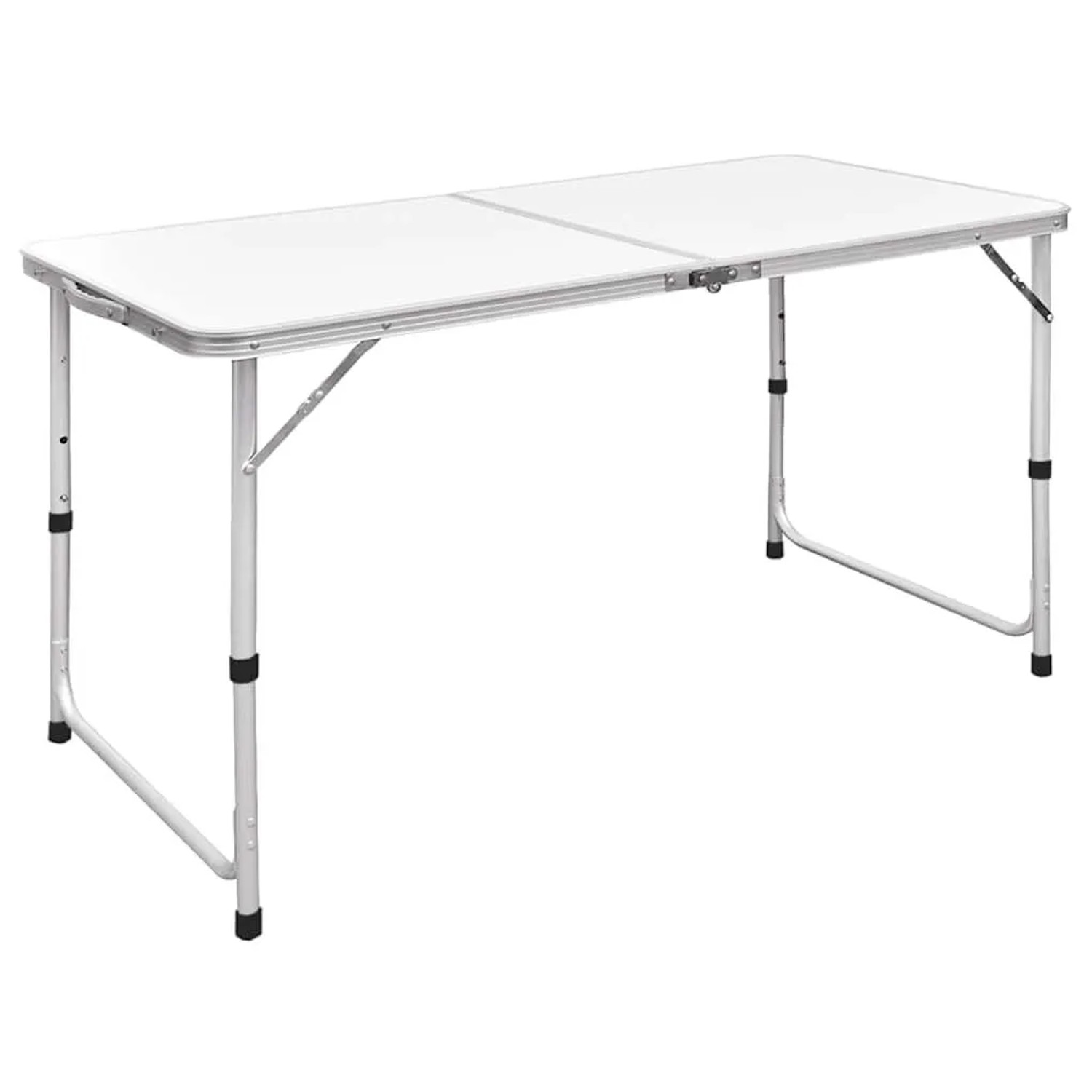 vidaXL Campingtisch Klappbar Höhenverstellbar Aluminium 120x60 cm 41325