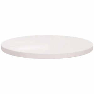 vidaXL Tischplatte Weiß Ø50x2,5 cm Massivholz Kiefer 813653