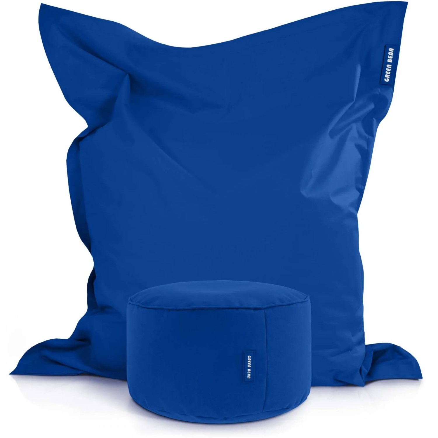 Green Bean Sitzhocker 2er Set Square + Stay 140 x 180 x 25 cm Wetterfest Blau