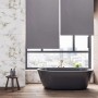 Relaxdays Duschrollo PVC Grau Wasserabweisend Schnelltrocknend 100 cm x 240 cm 0,7 kg_5