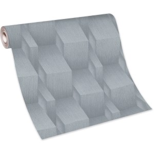 Erismann Vliestapete Guido Maria Kretschmer Fashion for Walls Grafik Grau, Rollenansicht.