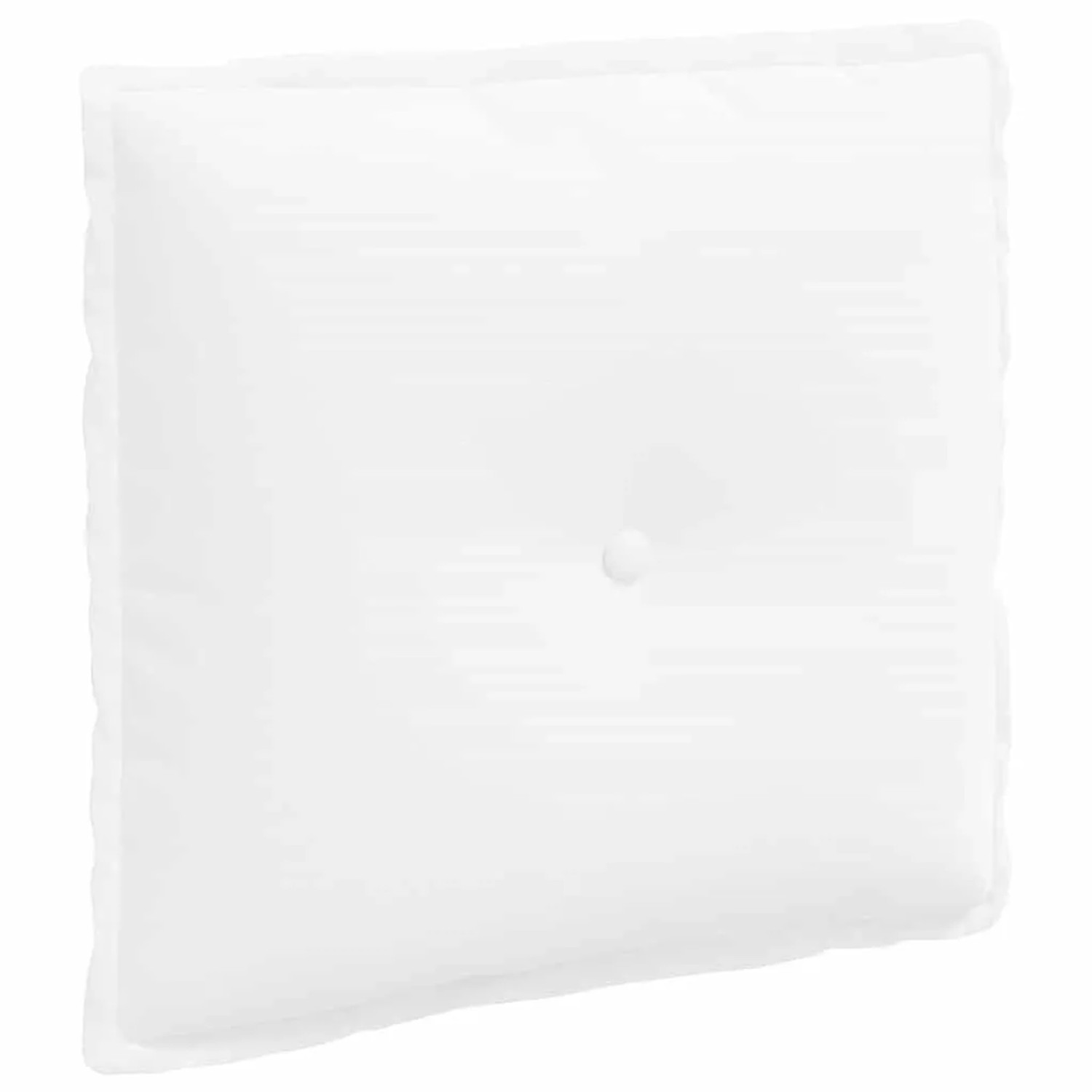 vidaXL Rückenkissen Weiß 50 x 19 x 45 cm Stoff 42014626