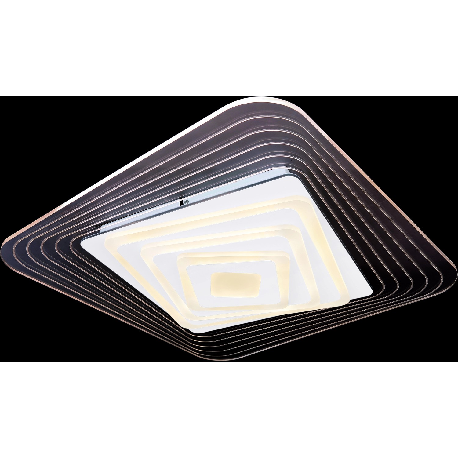 Moderne, dimmbare LED Deckenleuchte Jocelyn, 50 cm, in Weiß mit Farbwechsel Funktion.