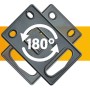 Befestigung der Brennenstuhl Premium-Line Steckdosenleiste mit 180° Drehung.