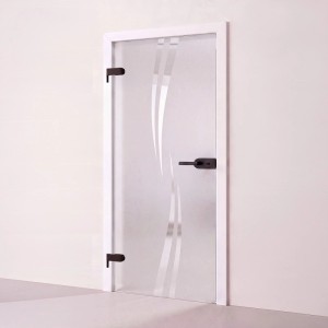 Doorlegro Glasdrehtür Lattice 709 mm x 1.972 mm DIN Links