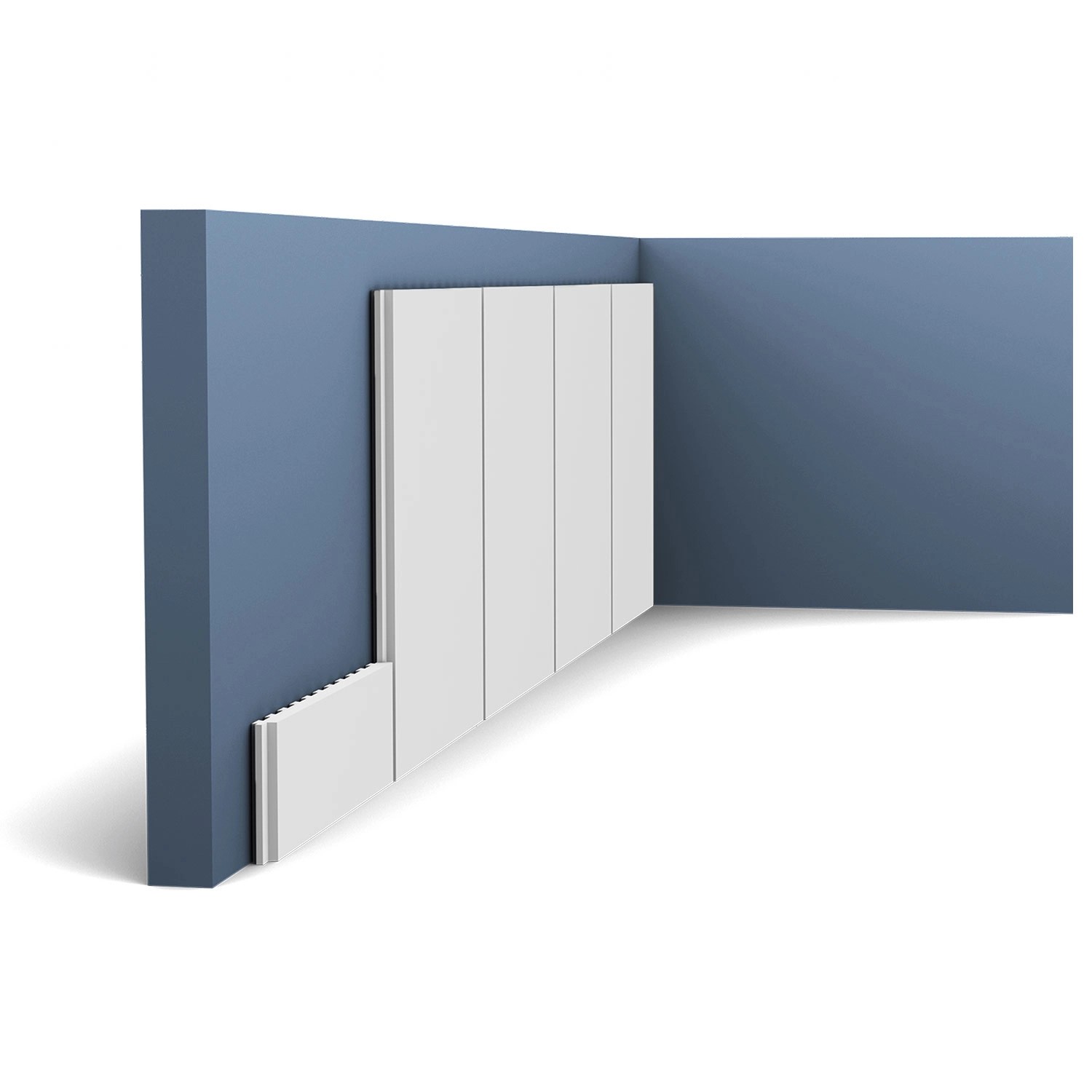 ORAC DECOR PX147 AXXENT Profilleiste Zierleiste Wandleiste Zierprofil Weiß 2 m 200 cm x 16,9 cm x 0,9 cm Weiß
