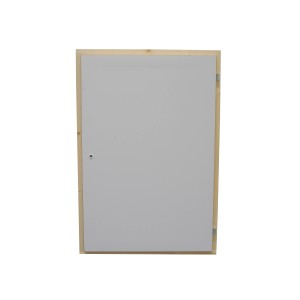 Minka Inspektionstür 69x69 cm aus Holz, weißer Deckel. Revisionsklappe für Innentreppen.