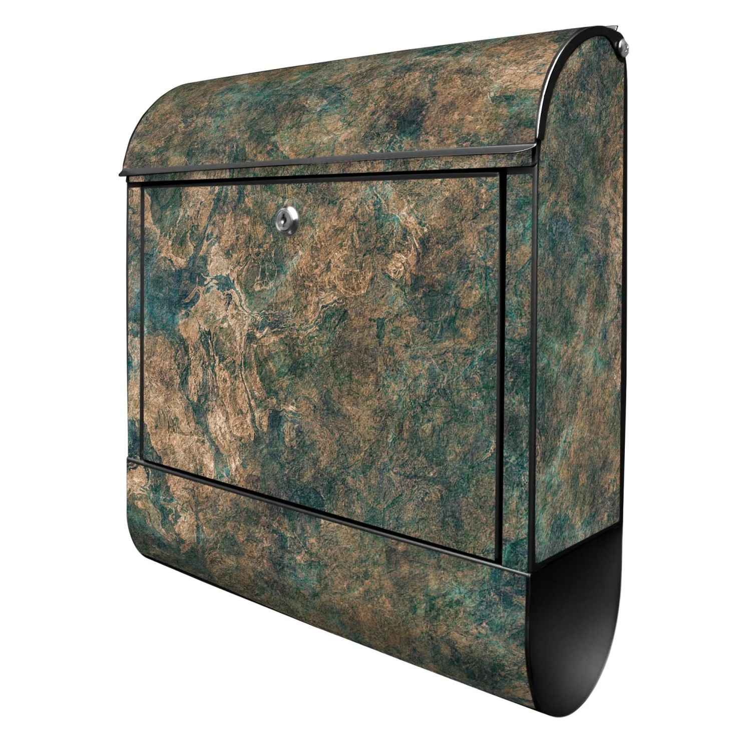 Banjado Design Briefkasten Schwarz Pulverbeschichtet 39x47x14cm 2 Schlüssel günstig online kaufen