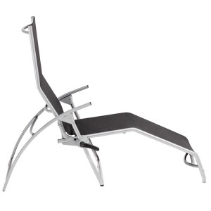 Kettler Tampa Bäderliege Saunaliege 1710 9400 Silber Charcoal