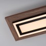 Paul Neuhaus LED-Panel Palma mit Holzdekor, 107x19 cm, Deckenleuchte