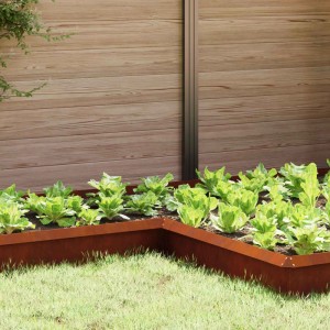 vidaXL Schneckenzaun 4 Stk Rostig 10 x 10 x 25 cm Wetterfeststahl 874878