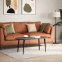 Schwarze, konische vidaXL Couchtischbeine (4 Stk.) aus Stahl, 30-31 cm hoch.