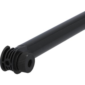 Schwarze Fischer Luftpumpe (42 cm) mit Rahmenbefestigung für Fahrradventile.