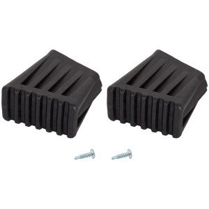Krause Fußkappen (2 Stk.) für Klapptritte und Stufen-Steh-Leitern, 33x20mm, mit Schrauben.