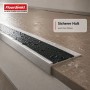 Floordirekt Treppenkantenprofil Tech Aluminium Anti-Rutsch-Profil Carborundum-Einlage100 cm_7