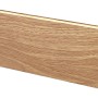 Moderne LED-Wandleuchte Siegfried in Holzoptik, 22,5x8 cm, für stimmungsvolle Beleuchtung.