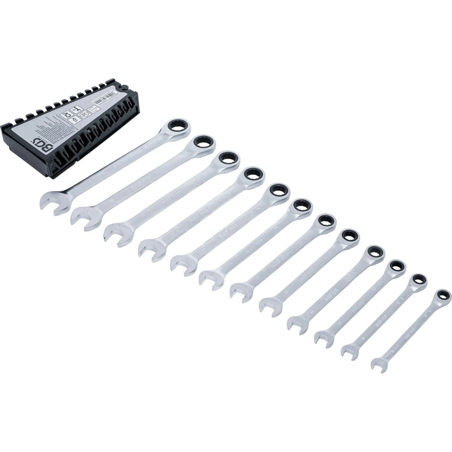 BGS Ratschenring Maulschlüssel Satz SW 8 19 Mm 12Tlg  6544