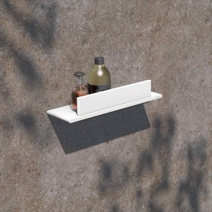 Keuco Rose Duschablage mit Abzieher, weiß-matt, zur Wandmontage im Bad.